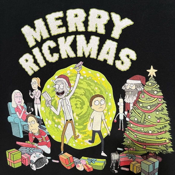Rick & Morty Christmas tee t-shirt size small - Picture 2 of 6